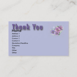Floral Thank You Card