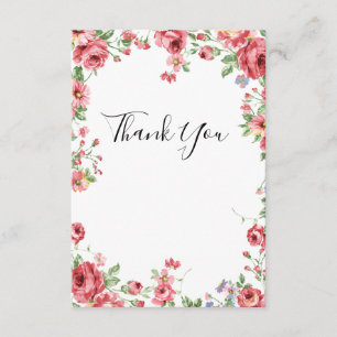 Floral Thank You Card