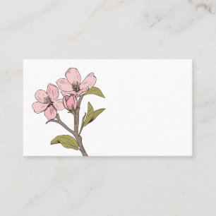 Floral Thank You Cherry Blossom Pink Wedding Party Place Card