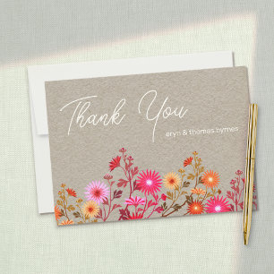 Floral Thank you Invitation