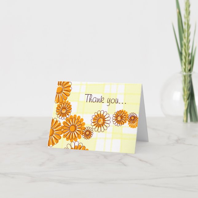 Floral Thank You Note Card (Front)
