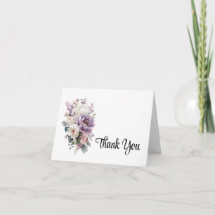 Floral Thank You Note Card