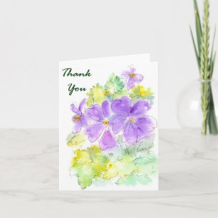 Floral 'Thank You' Notecard
