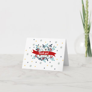 Floral Thank You with Optional Photo Card