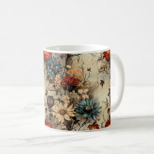 Floral Thanksgiving Vintage Pattern (11) Coffee Mug