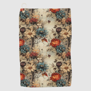 Floral Thanksgiving Vintage Pattern (11) Golf Towel