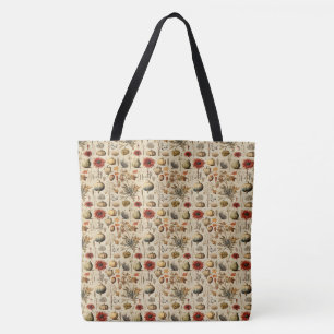 Floral Thanksgiving Vintage Pattern (3) Tote Bag