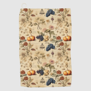 Floral Thanksgiving Vintage Pattern (4) Golf Towel