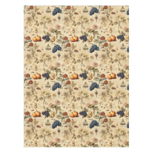 Floral Thanksgiving Vintage Pattern (4) Tablecloth