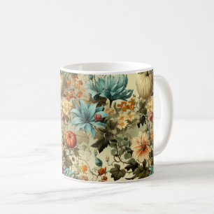 Floral Thanksgiving Vintage Pattern (5) Coffee Mug