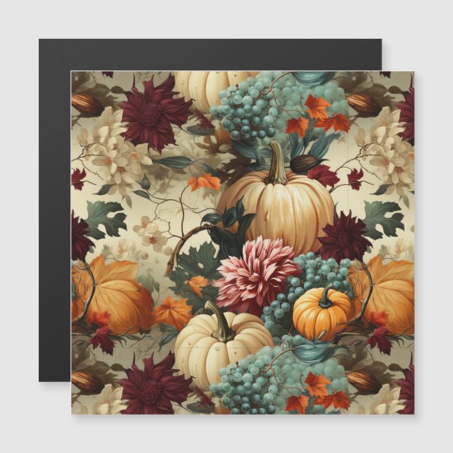 Floral Thanksgiving Vintage Pattern (8) (Front/Back)