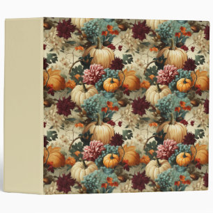 Floral Thanksgiving Vintage Pattern (8) Binder