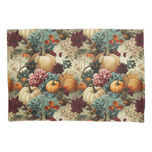 Floral Thanksgiving Vintage Pattern (8) Pillowcase