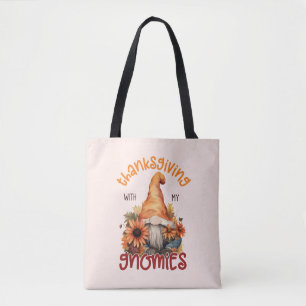 Floral Thanksgiving with my Gnomies Tote Bag