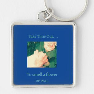 Floral theme keychain
