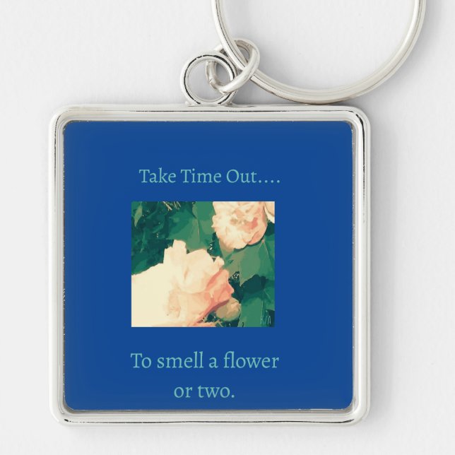 Floral theme keychain (Front)