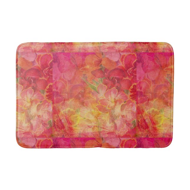 Floral Themed Bath Mat (Front)