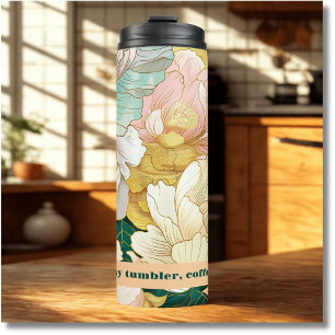 Floral Thermal Tumbler
