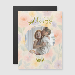 Floral Thin Magnetic Card for Mother's Day