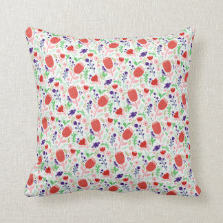 floral throw pillow