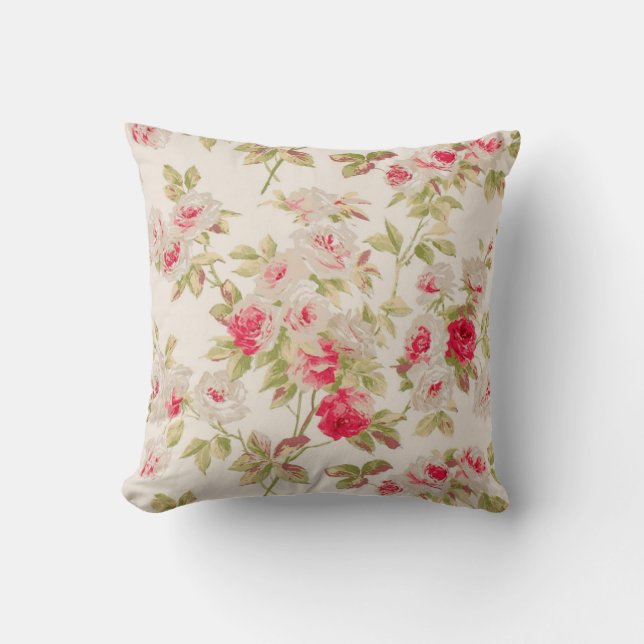 Floral Throw Pillow (Front)