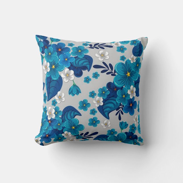 Floral Throw Pillow (Front)
