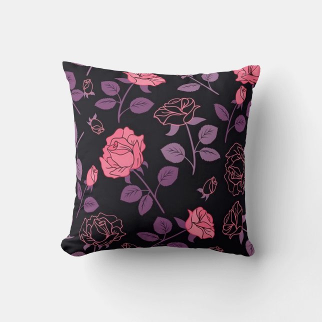 Floral Throw Pillow (Front)