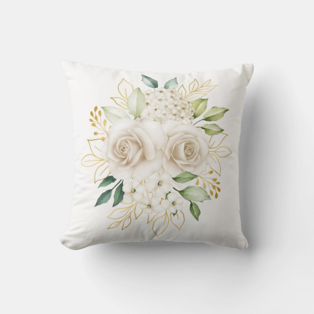 Floral Throw Pillow (Front)
