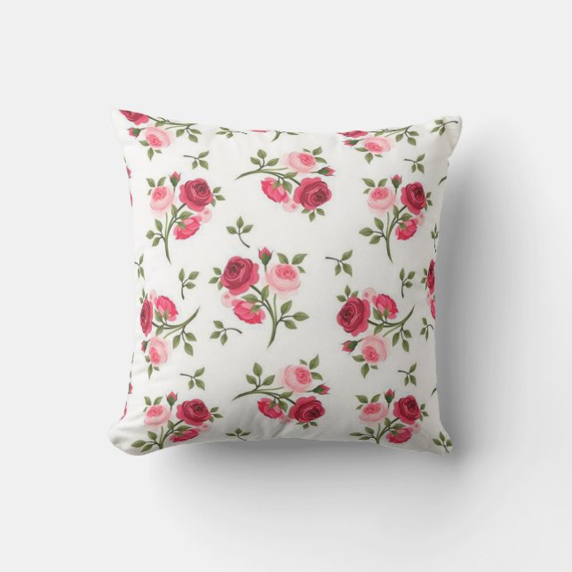 Floral Throw Pillow (Front)