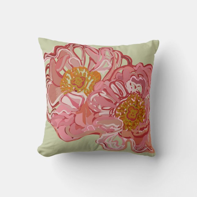 Floral Throw Pillow (Front)