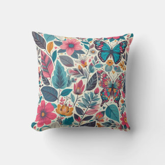 Floral Throw Pillow