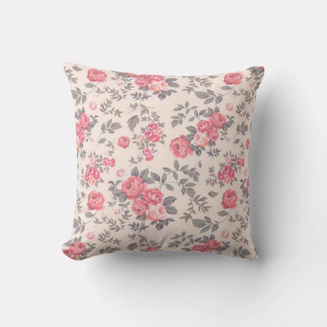 Floral Throw Pillow (Front)