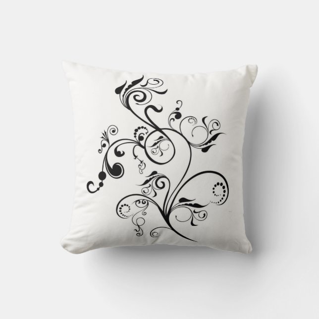 floral throw pillow (Front)
