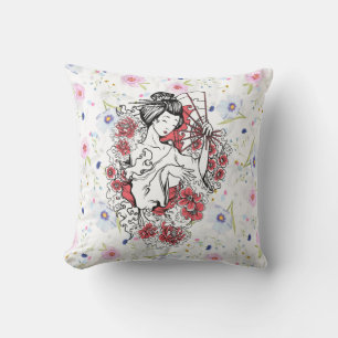 Floral Throw Pillow