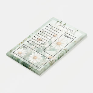 Floral To-Do List Post-it Notes