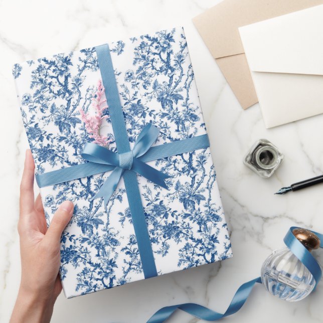 Floral Toile Elegance Wrapping Paper (Gifting)