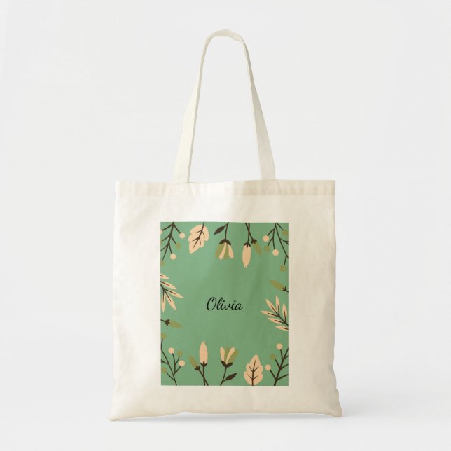Floral Tote Bag  (Front)