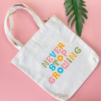Floral tote bag