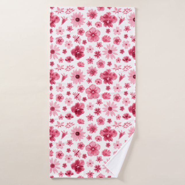 floral towel (Bath Towel)