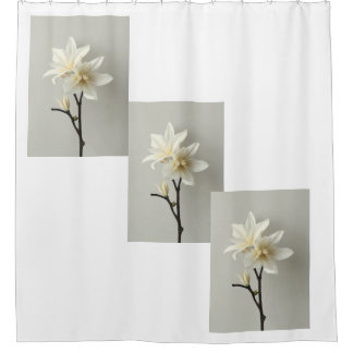 "Floral Tranquillity: Vanilla Flower Bathroom Déco
