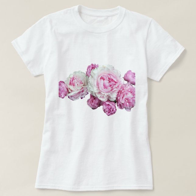 Floral Transparent Design T Shirt (Design Front)