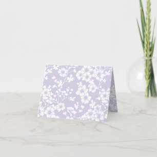 Floral Trellis - Dusty Lavender Thank You Card