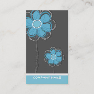 Floral Trendy Business Card