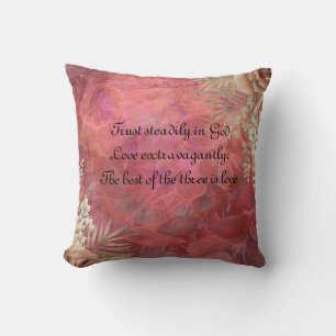 Floral Tropical I Women's Tote Throw Pillow