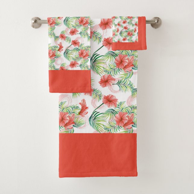 Floral tropical orange (En situation)