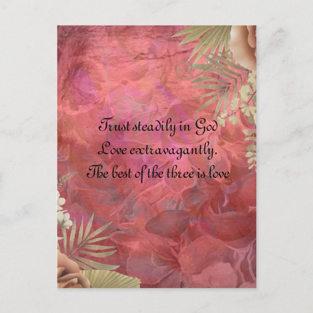 Floral Tropical Postcard Designer (Front)