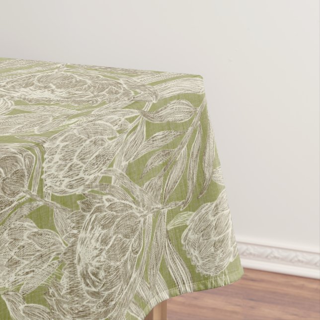 Floral tropical protea tablecloth (In Situ)