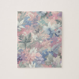 Floral/Tropical spring/easter pastel Jigsaw Puzzle