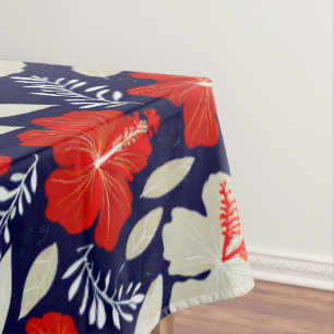 Floral tropical tablecloth