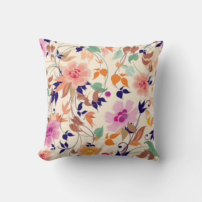 Floral Trow Pillow (Front)